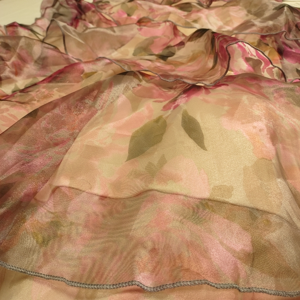 Speechless Floral Halter Neck Tiered Maxi Dress Pink Ruffle Layered Formal 7 NWT - Picture 10 of 15